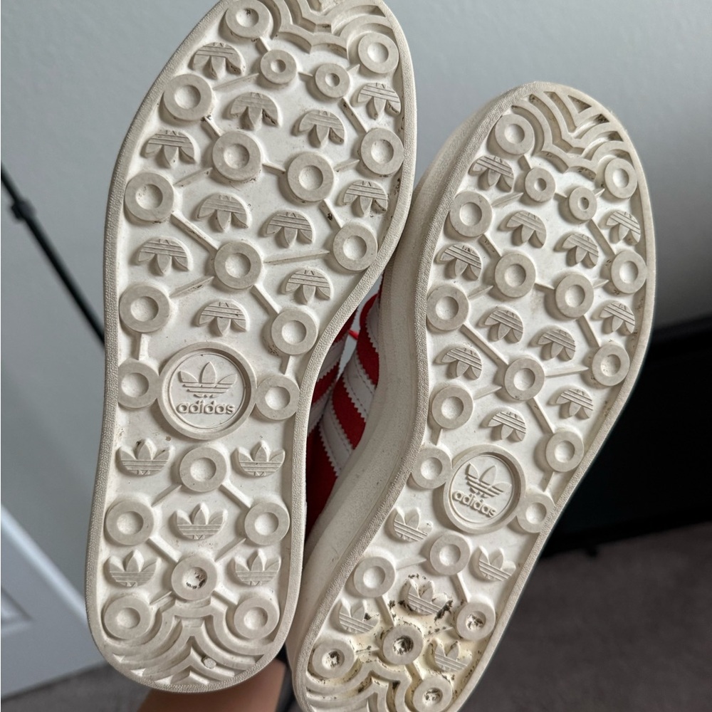 Adidas White and Red Sneakers